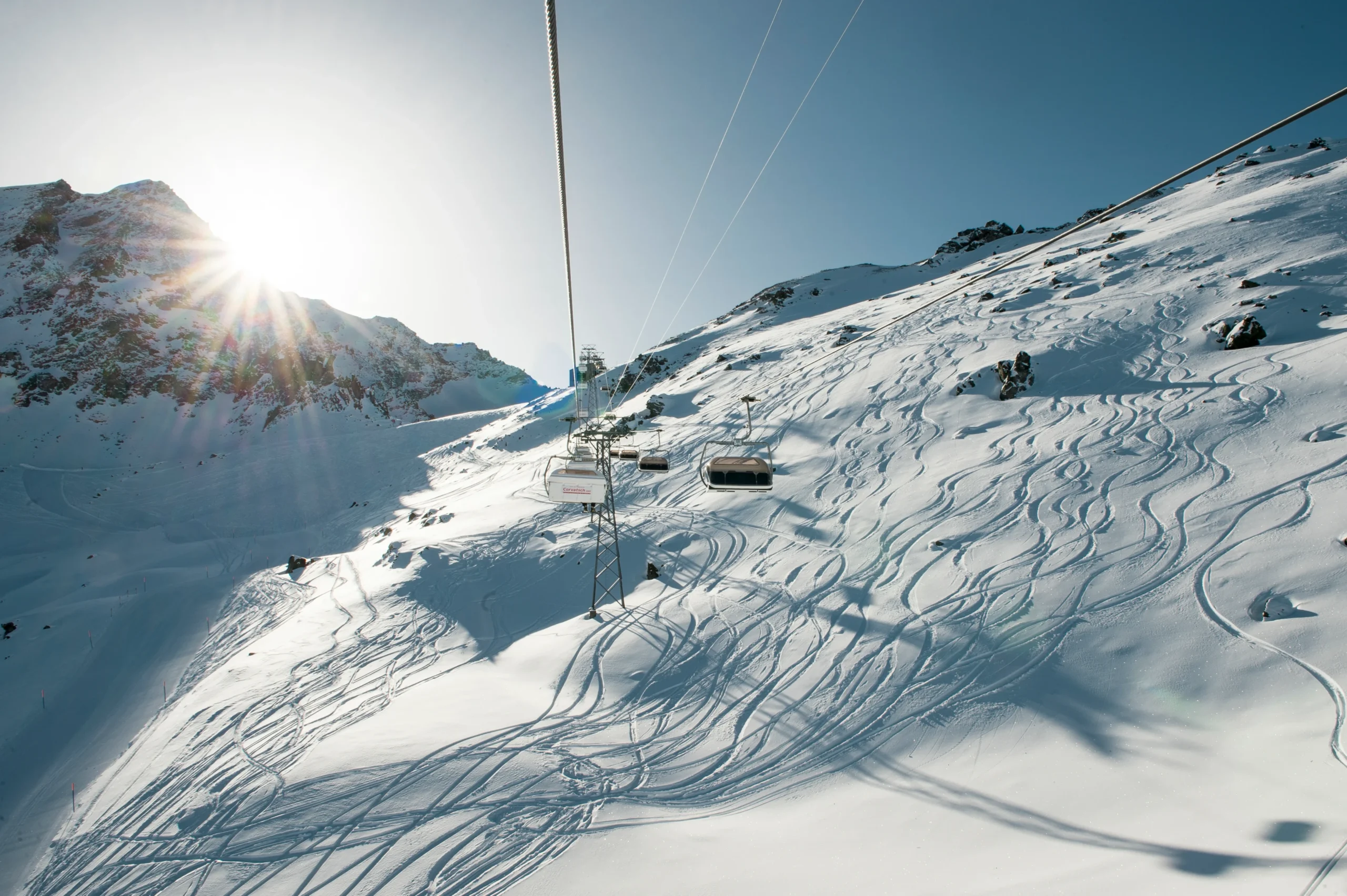 Deep snow in furtschellas